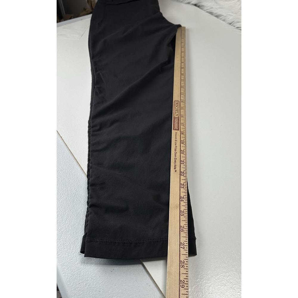 EDDIE BAUER Travex Trail Pants Women's 6 Black Cinch Leg Hiking Outdoor Gorpcore - Picture 5 of 15